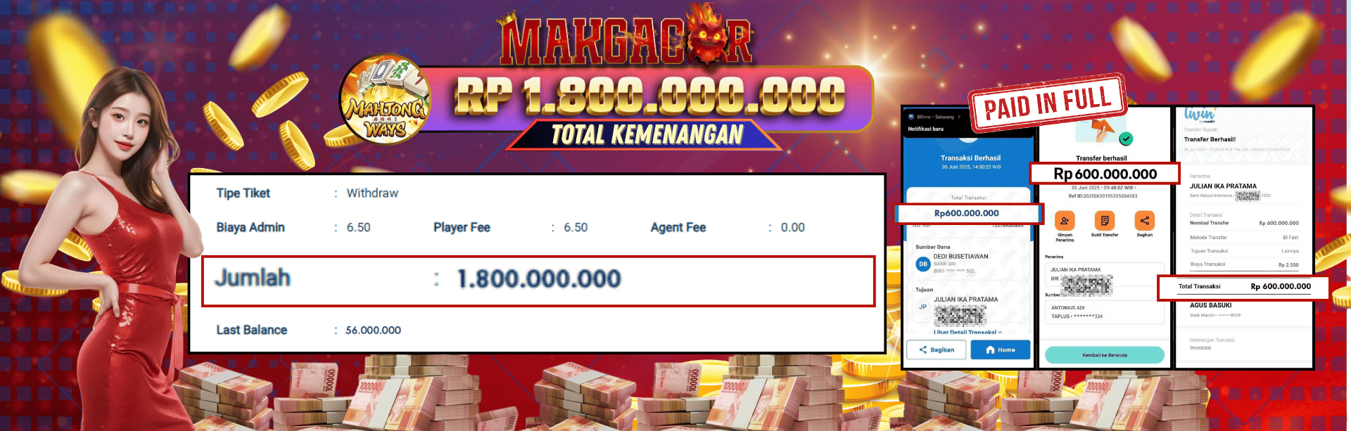 Makgacor kemenangan